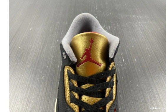 Cheap EP Air 3 Jordan CK9246-067 WMNS “Black CK9246-067 Gold” 0128